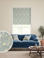 William Morris At Home Bluebird Blue Double Bough Made to Measure Roller Blind - Image 1 of 6