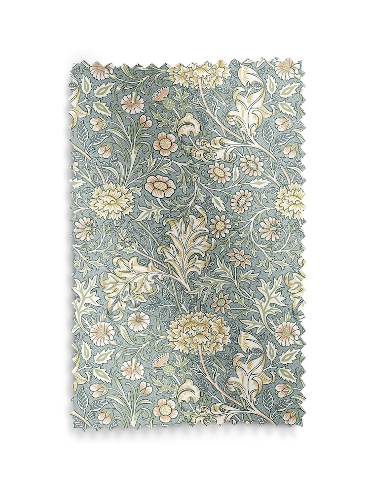 William Morris At Home Bluebird Blue Double Bough Made to Measure Roller Blind - Image 6 of 6