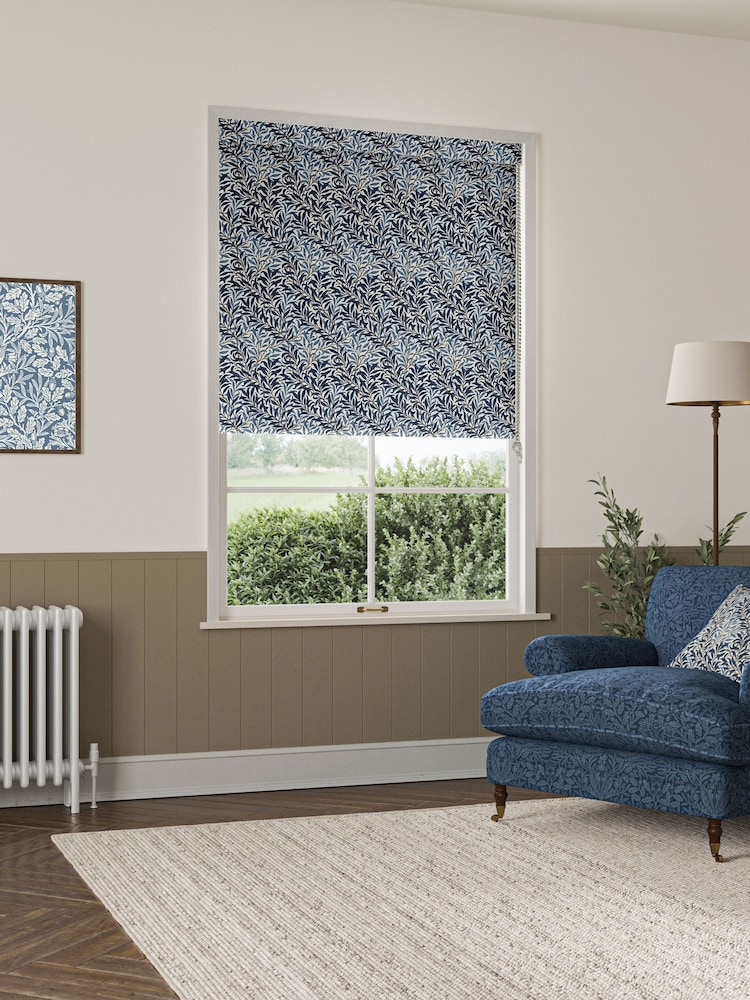 William Morris At Home Midnight Blue Willow Bough Made to Measure Roller Blind - Image 2 of 6