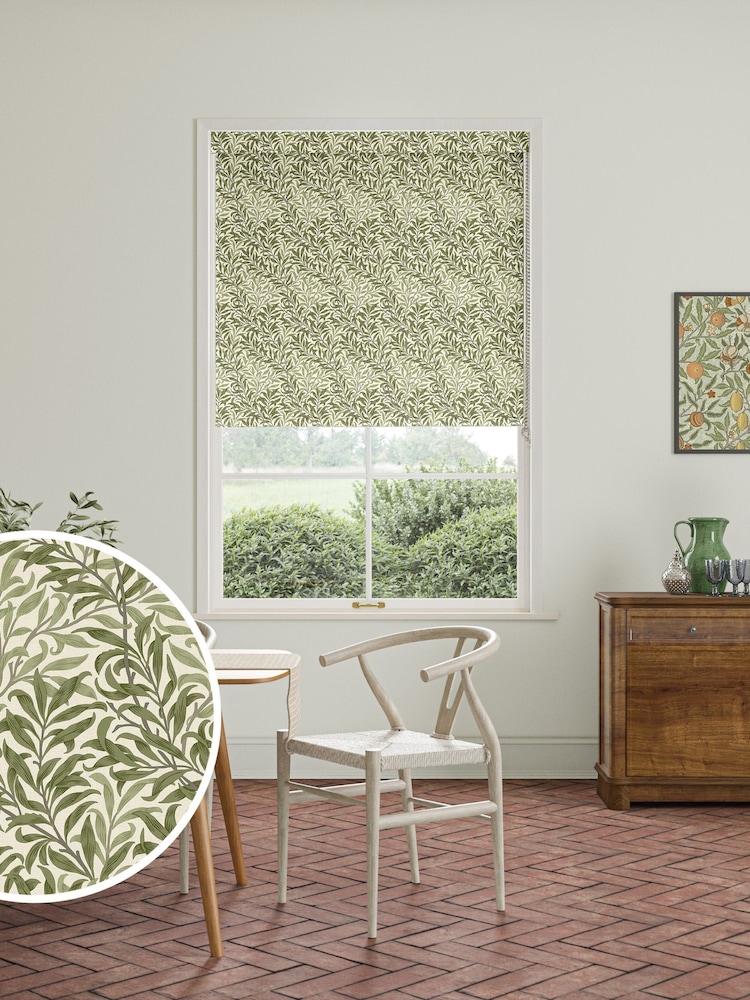 William Morris At Home Moss Green Willow Bough Made to Measure Roller Blind - Image 1 of 6