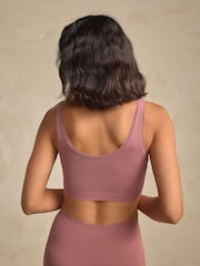 Pink N.Premium Super Soft Seamless Crop Bra - Image 4 of 5