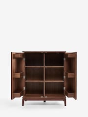Jasper Conran London Walnut Belgrave Drinks Cabinet - Image 8 of 9