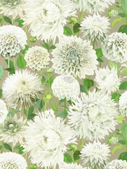 Harlequin Sail Cloth Meadow Gilver Pink Dahlia Wallpaper Sample - Image 1 of 1