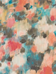 Harlequin CoralTurquoise Exuberance Wallpaper Sample - Image 1 of 1