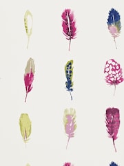 Harlequin Loganberry Raspberry Olive Limosa Wallpaper Sample - Image 1 of 1