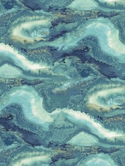Harlequin Azurite Reflected Wallpaper Sample - Image 1 of 1