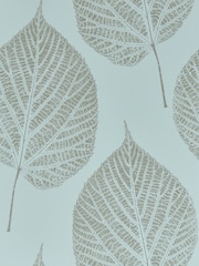 Harlequin Sky Gilver Leaf Wallpaper Sample - Image 1 of 1