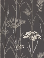Harlequin Charcoal Flint And Gilver Gardinium Wallpaper Sample - Image 1 of 1