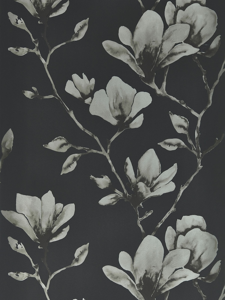 Harlequin OnyxSilver Natural Sumi Wallpaper Sample - Image 1 of 1