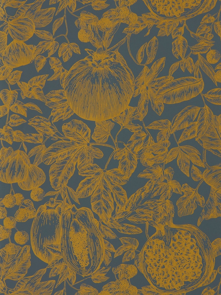 Harlequin Gold Wild Water Melograno Wallpaper Sample - Image 1 of 1