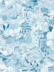 Harlequin Wild Water Exhale Wallpaper Sample - Image 1 of 1
