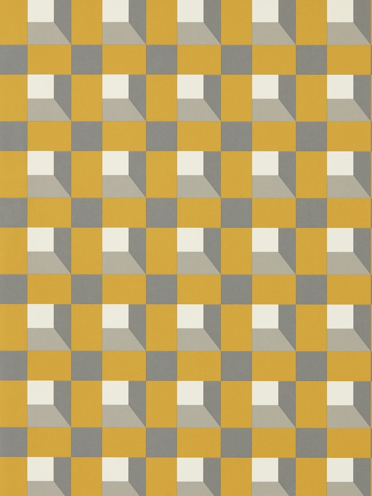 Harlequin Nectar Sketched Diffused Light Blocks Wallpaper Sample - Image 1 of 1