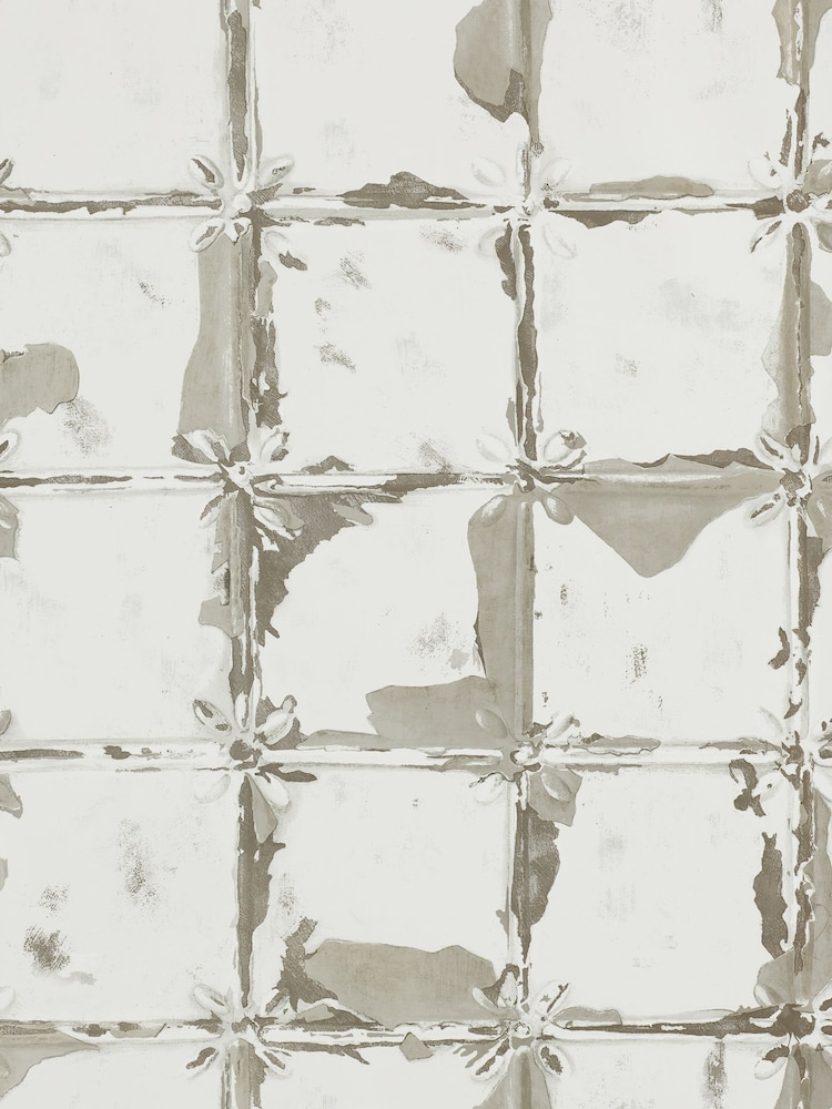 Harlequin Platinum Harlequin Grey Akoa Wallpaper Sample - Image 1 of 1