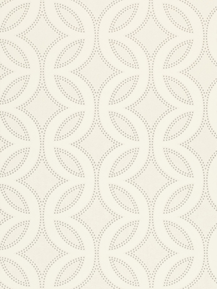 Harlequin Chalk Pearl And Silver Caprice Wallpaper Sample - Image 1 of 1