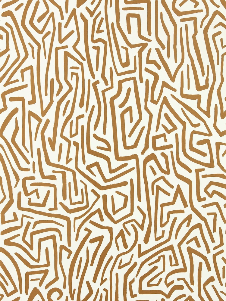 Harlequin Gold Paper Lantern Melodic Wallpaper Sample - Image 1 of 1