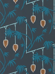 Harlequin Japanese Ink Copper Kimiko Wallpaper Sample - Image 1 of 1