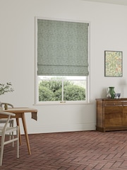 William Morris At Home Eucalyptus Green Bird and Anemone Woven Made to Measure Roman Blind - Image 5 of 6