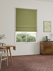 William Morris At Home Lichen Green Reed Made to Measure Roman Blind - Image 5 of 6