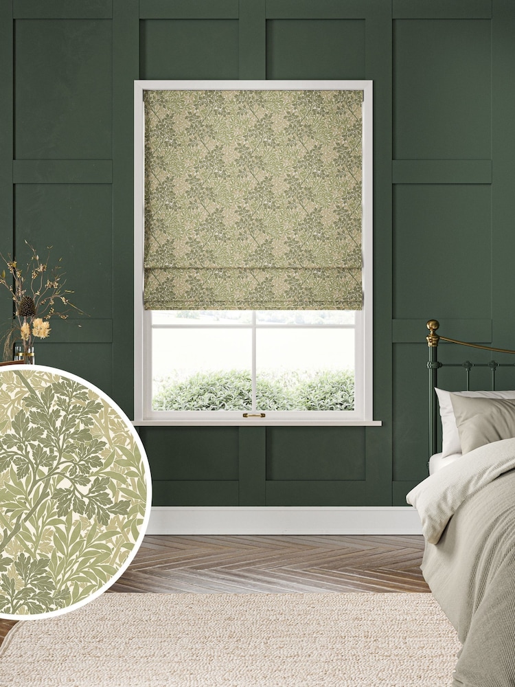 William Morris At Home Fern Green Foliage Made to Measure Roman Blind - Image 1 of 6