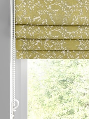 William Morris At Home Apple Green Compton Silhouette Velvet Made to Measure Roman Blind - Image 2 of 6
