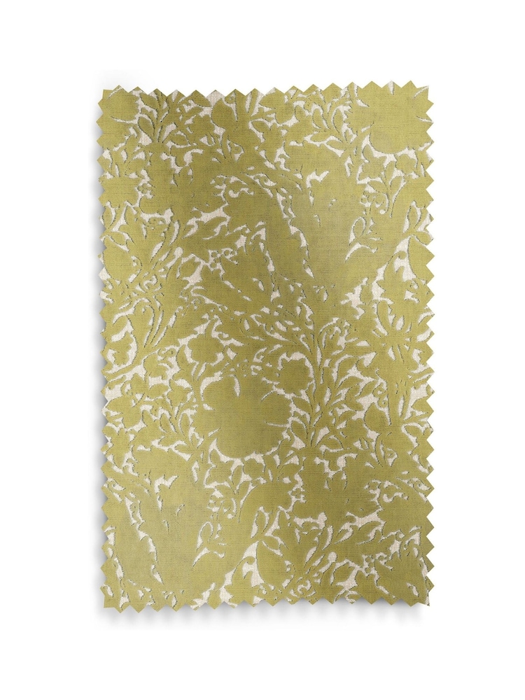 William Morris At Home Apple Green Compton Silhouette Velvet Made to Measure Roman Blind - Image 6 of 6