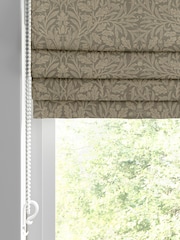 William Morris At Home Truffle Grey Acorn Velvet Made to Measure Roman Blind - Image 2 of 6