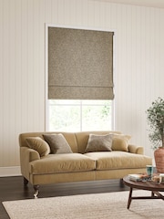 William Morris At Home Truffle Grey Acorn Velvet Made to Measure Roman Blind - Image 5 of 6