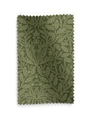 William Morris At Home Moss Green Acorn Velvet Made to Measure Roman Blind - Image 6 of 6