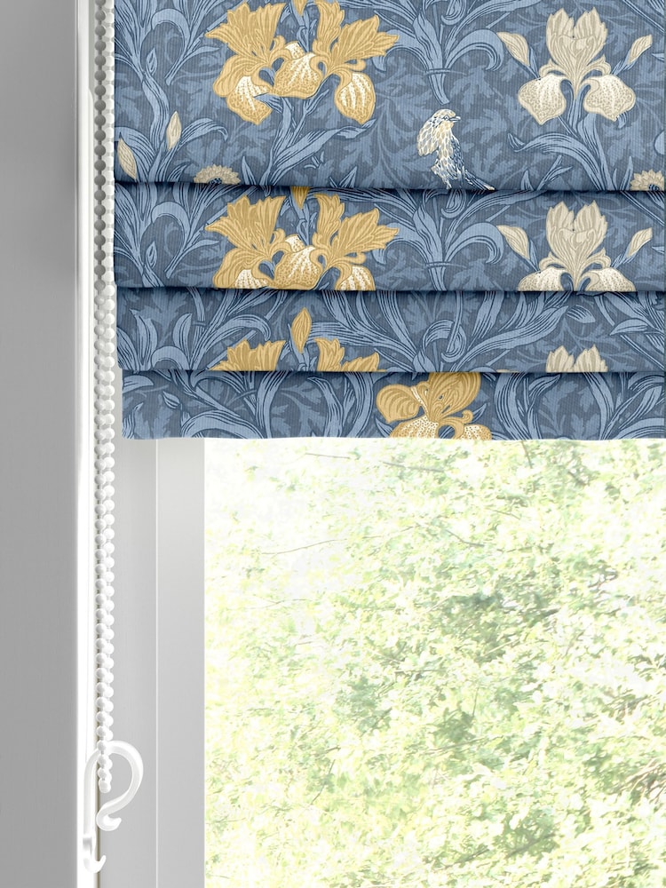 William Morris At Home River Blue Iris Made to Measure Roman Blind - Image 2 of 6