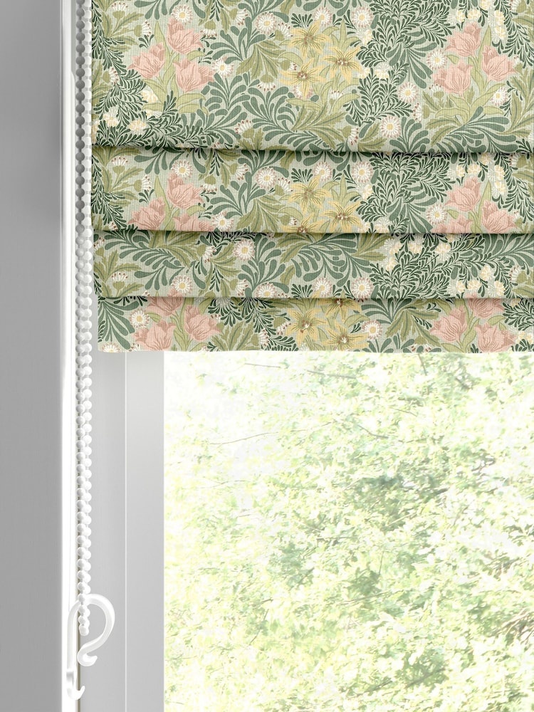 William Morris At Home Apple Green Bower Made to Measure Roman Blind - Image 2 of 6
