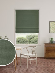 William Morris At Home Eucalyptus Green Reed Made to Measure Roman Blind - Image 1 of 6