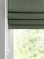 William Morris At Home Eucalyptus Green Reed Made to Measure Roman Blind - Image 2 of 6