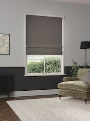William Morris At Home Brown Cobble Reed Made to Measure Roman Blind - Image 5 of 6