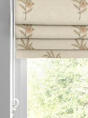 William Morris At Home Natural Honey Fruit Embroidery Made to Measure Roman Blind - Image 2 of 6