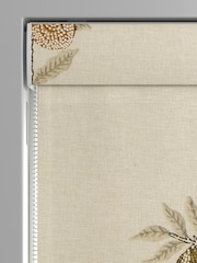 William Morris At Home Natural Honey Fruit Embroidery Made to Measure Roman Blind - Image 4 of 6
