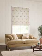 William Morris At Home Natural Honey Fruit Embroidery Made to Measure Roman Blind - Image 5 of 6