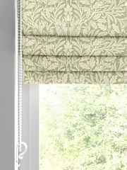 William Morris At Home Lichen Green Acorn Made to Measure Roman Blind - Image 2 of 6
