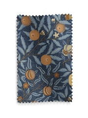 William Morris At Home Midnight Blue Fruit Velvet Made to Measure Roman Blind - Image 6 of 6