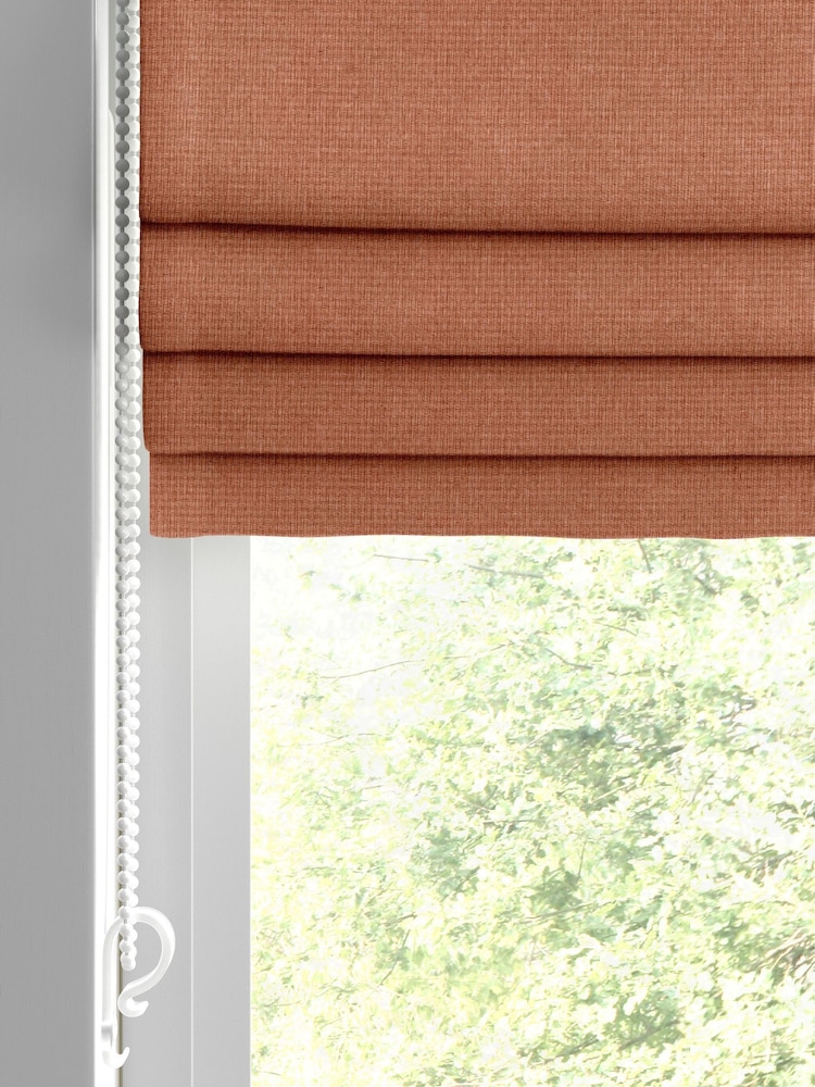 William Morris At Home Rhubarb Red Reed Made to Measure Roman Blind - Image 2 of 6