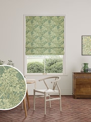 William Morris At Home Apple Green Foliage Made to Measure Roman Blind - Image 1 of 6