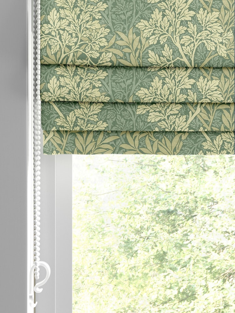 William Morris At Home Apple Green Foliage Made to Measure Roman Blind - Image 2 of 6