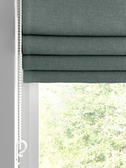 William Morris At Home Mineral Blue Reed Made to Measure Roman Blind - Image 2 of 6