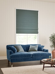 William Morris At Home Mineral Blue Reed Made to Measure Roman Blind - Image 5 of 6