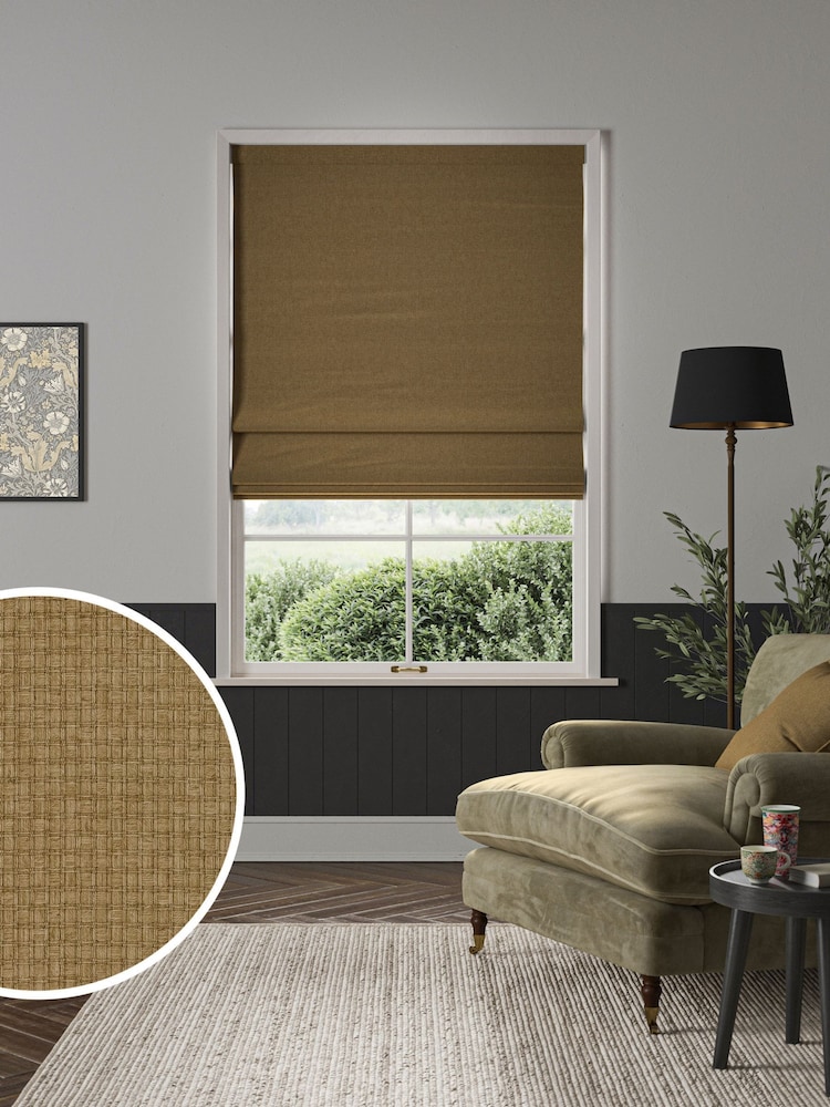 William Morris At Home Barley Natural Reed Made to Measure Roman Blind - Image 1 of 6