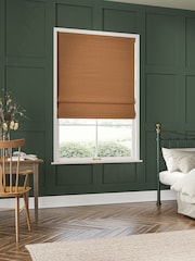 William Morris At Home Terracotta Orange Reed Made to Measure Roman Blind - Image 5 of 6