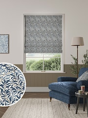 William Morris At Home Midnight Blue Willow Bough Made to Measure Roman Blind - Image 1 of 6