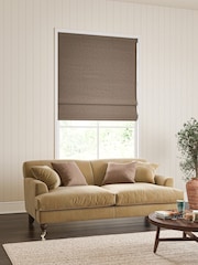 William Morris At Home Silt Dark Natural Reed Made to Measure Roman Blind - Image 5 of 6