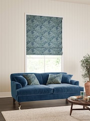 William Morris At Home Indigo Blue Foliage Made to Measure Roman Blind - Image 5 of 6