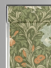 William Morris At Home Moss Green Iris Made to Measure Roman Blind - Image 4 of 6
