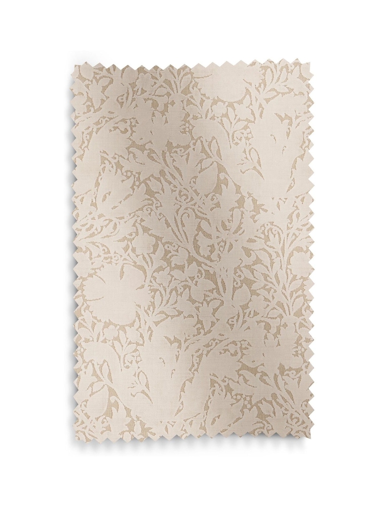 William Morris At Home Cream Cloud Compton Silhouette Velvet Made to Measure Roman Blind - Image 6 of 6